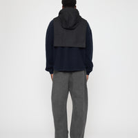 Waxed Hooded Vest - FW26 - Charcoal