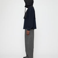 Waxed Hooded Vest - FW26 - Charcoal