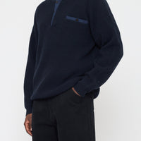 Oversized Pocket Pullover - FW26 - Navy Black