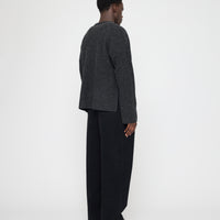 Oversized Mock Neck Sweater - FW26 - Speckle Charcoal