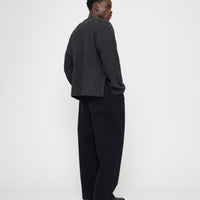Oversized Mock Neck Sweater - FW26 - Speckle Charcoal