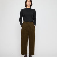 Mock Neck Ribbed Long Sleeves - FW26 - Charcoal