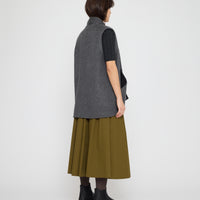 Reversible Wool Vest - FW26 - Charcoal & Gray