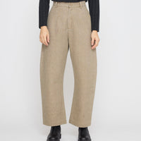 Tailored Curve Legged Trouser - FW26 - Washed Tan