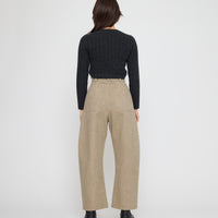 Tailored Curve Legged Trouser - FW26 - Washed Tan