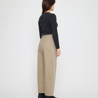 Tailored Curve Legged Trouser - FW26 - Washed Tan
