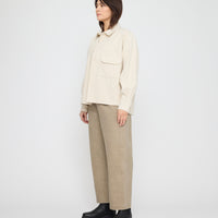 Signature Flat Hem Shirt - Brushed Canvas Edition - Off-White