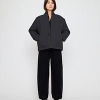 Reversible Padded Blazer - FW26 - Charcoal & Tan