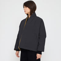 Reversible Padded Blazer - FW26 - Charcoal & Tan