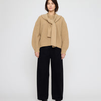 Chunky Poet Sleeves Sweater - FW26 - Caramel