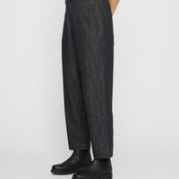 Drop-Crotch Trouser - Soft Denim Edition - FW26 - Black