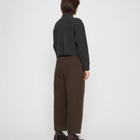Signature Ribbed Mockneck - Yak Edition - Charcoal