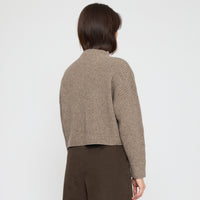 Signature Ribbed Mockneck - Yak Edition - Taupe