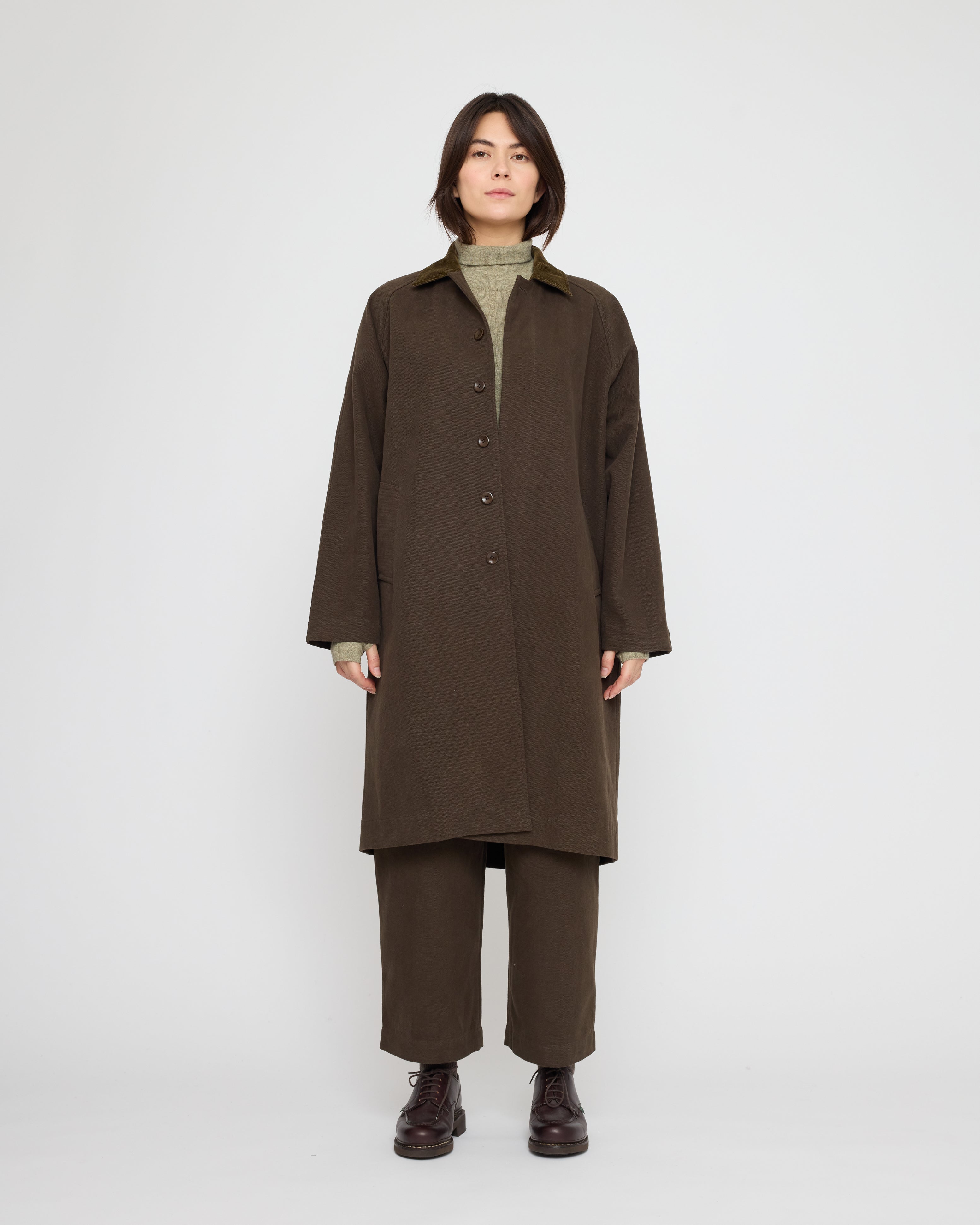 Signature Fall Duster - Brushed Canvas Edition - Taupe Brown