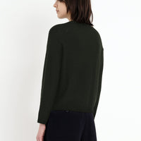 Molly Long Sleeves Cropped Sweater - FW23 - Deep Forest