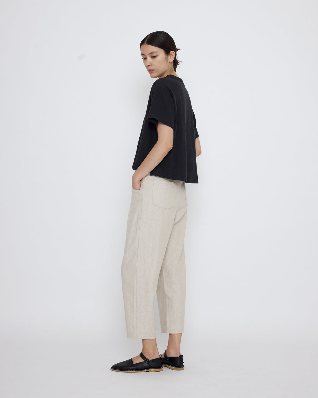 Signature Cropped Tee - Cotton Edition - Black