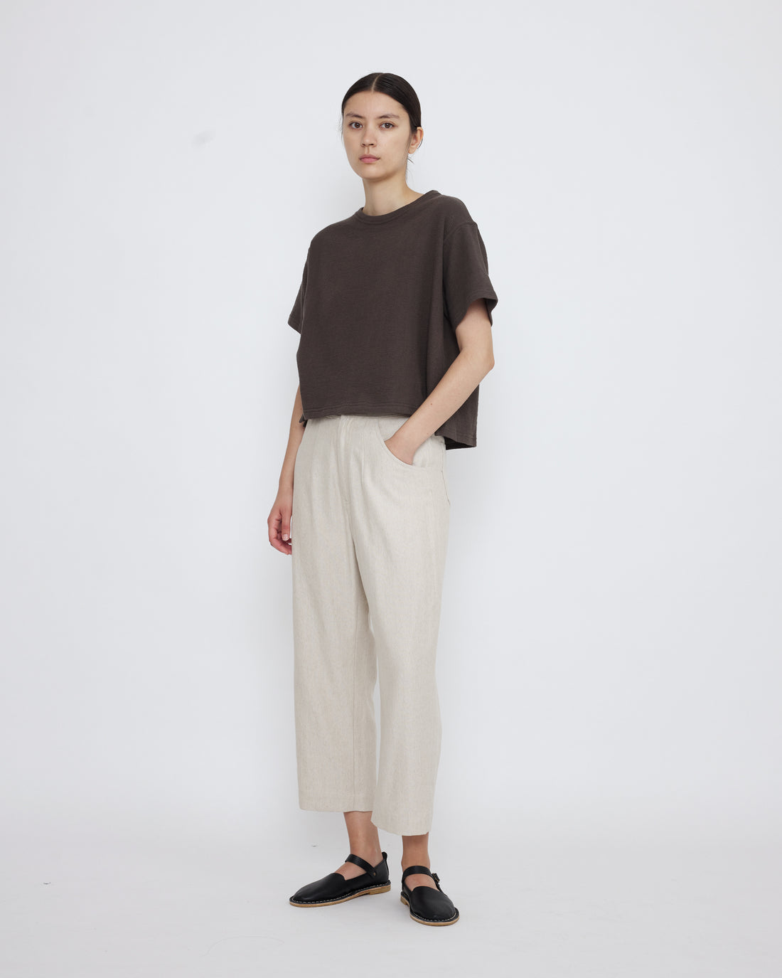 Signature Cropped Tee - Cotton Edition - Gray