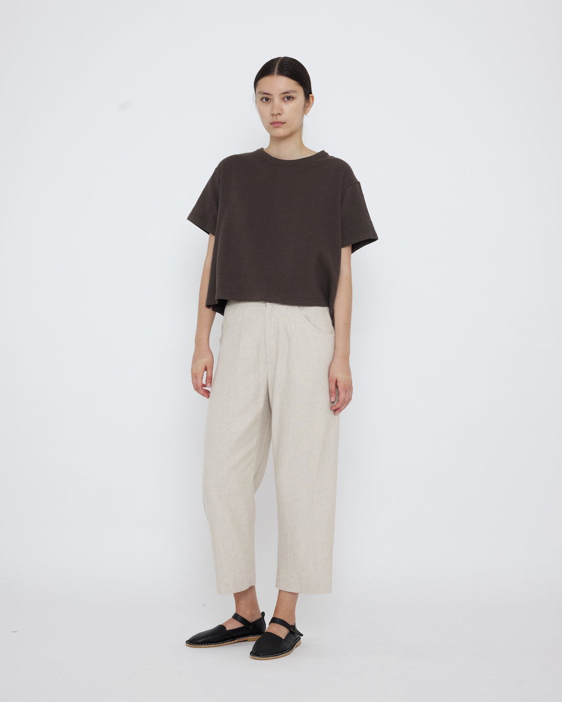Signature Cropped Tee - Cotton Edition - Gray