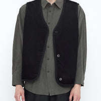 Reversible Quilted Vest - SS25 - Black
