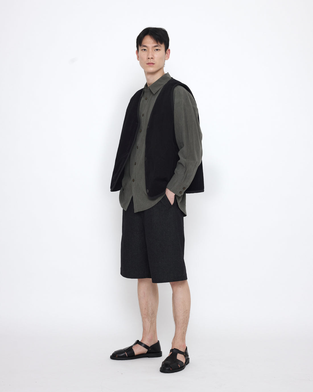 Reversible Quilted Vest - SS25 - Black