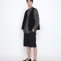 Reversible Quilted Vest - SS25 - Black