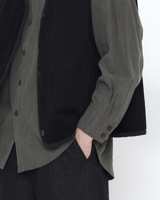 Reversible Quilted Vest - SS25 - Black