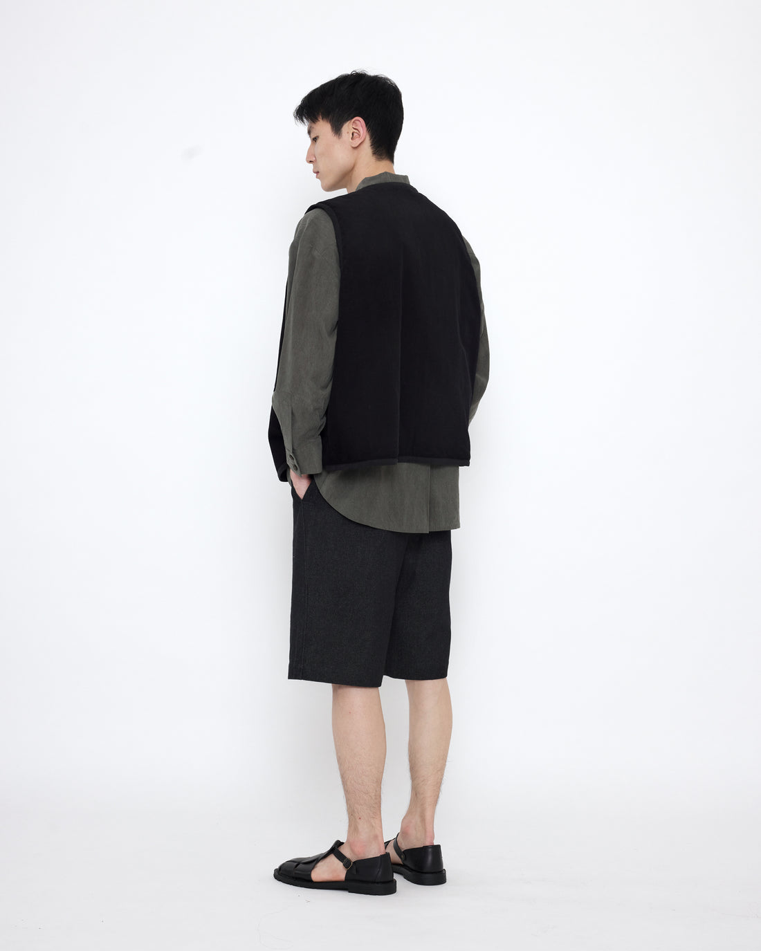 Reversible Quilted Vest - SS25 - Black