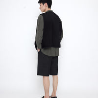 Reversible Quilted Vest - SS25 - Black