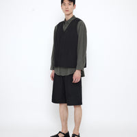 Reversible Quilted Vest - SS25 - Black