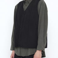 Reversible Quilted Vest - SS25 - Black