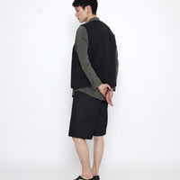 Reversible Quilted Vest - SS25 - Black