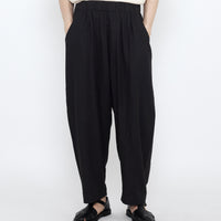 Elastic Panel Barrel Trouser - Summer Edition - SS25 - Black