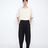 Elastic Panel Barrel Trouser - Summer Edition - SS25 - Black
