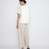 Reversible Quilted Vest - SS25 - Antique White