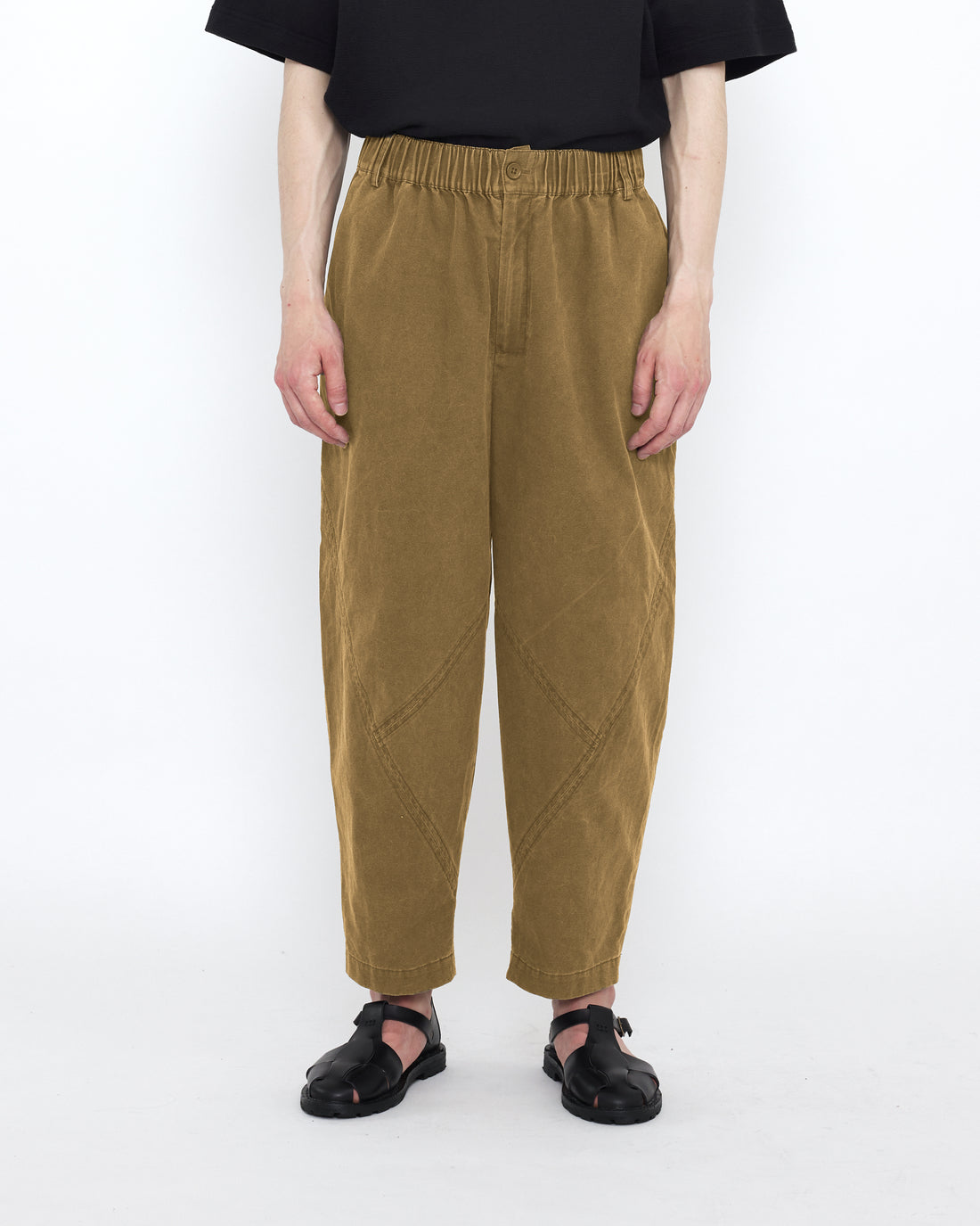 Elastic Lantern Trouser - SS25 - Faded Caramel