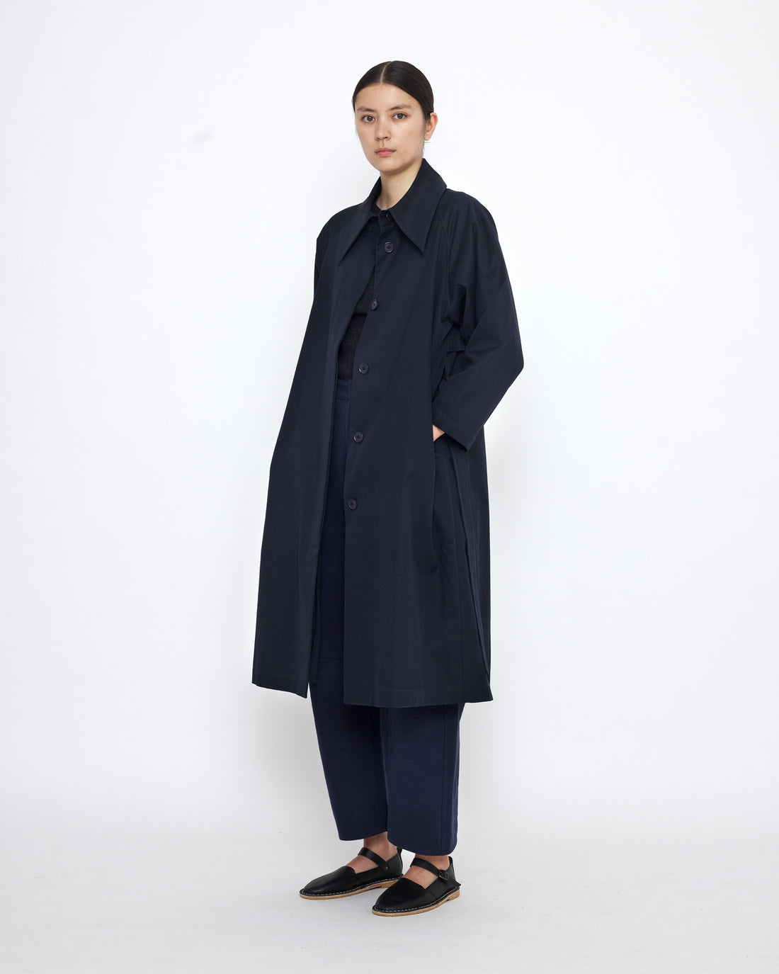 Spring Overcoat - SS25 - Navy