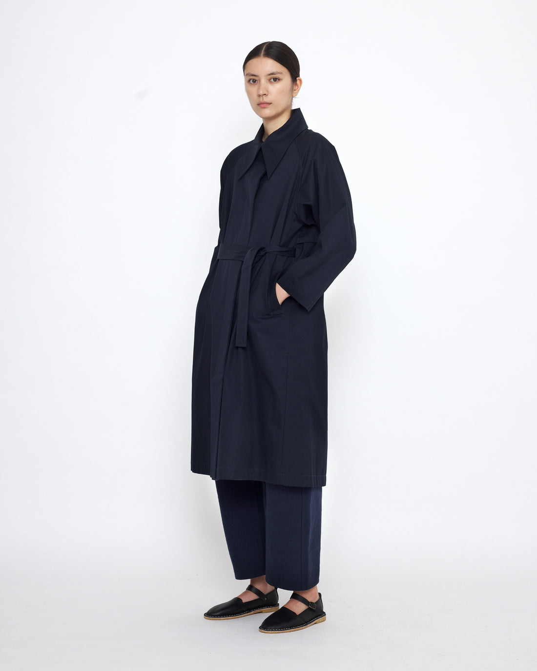 Spring Overcoat - SS25 - Navy