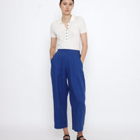 Collared Ribbed Fine Knit - SS25 - White