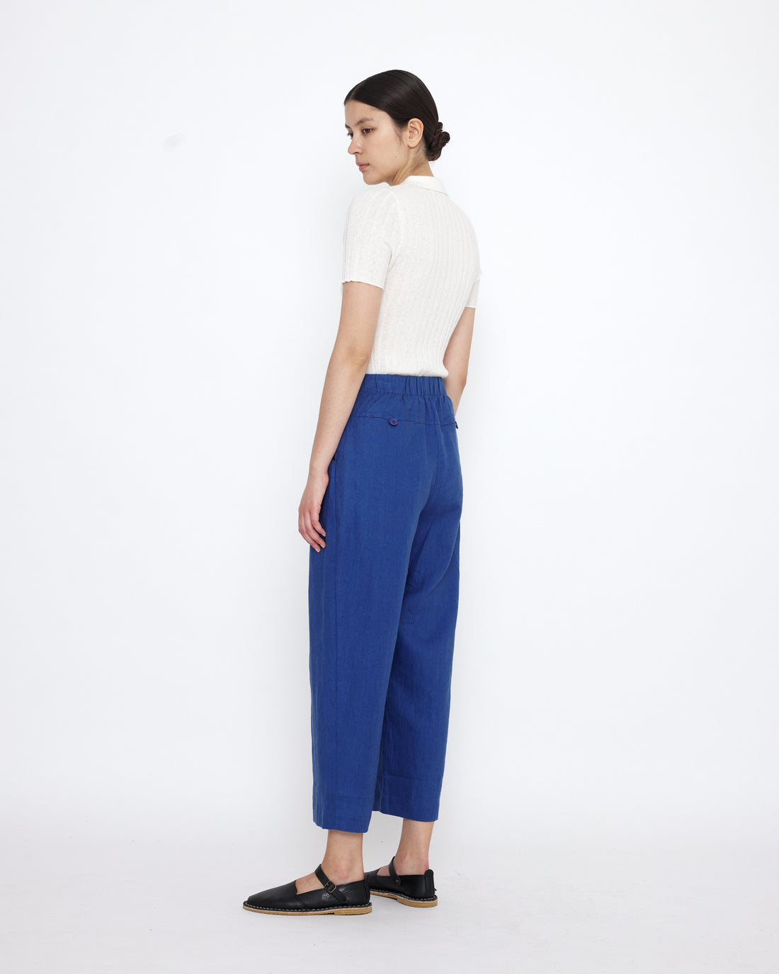 Collared Ribbed Fine Knit - SS25 - White