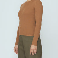 Ribbed Long Sleeves - SS26 - Rust