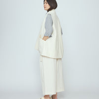 Reversible Vest - SS26 - Bone White