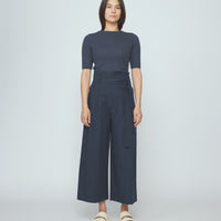 Ribbed Short Sleeves - SS26 - Stone Navy