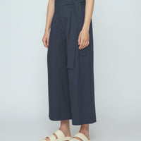 Paper-Bag Pleated Trouser - SS26 - Navy
