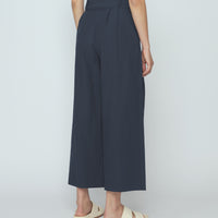 Paper-Bag Pleated Trouser - SS26 - Navy