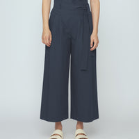Paper-Bag Pleated Trouser - SS26 - Navy