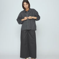 Signature Panel Pockets Jacket - Spring Edition - Washed Black