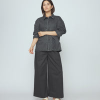 Signature Panel Pockets Jacket - Spring Edition - Washed Black