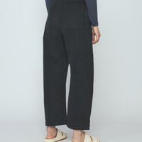 Tailored Curve Legged Trouser - SS26 - Charcoal Black