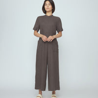 Mandarin Jumpsuit - SS26 - Deep Olive