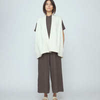 Reversible Vest - SS26 - Bone White
